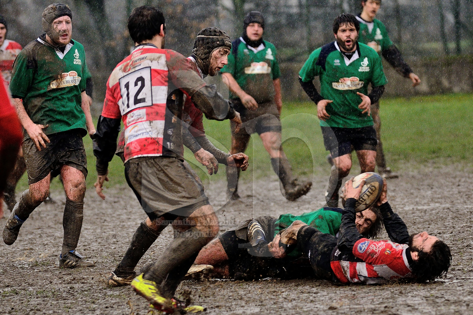 nella foto rugby