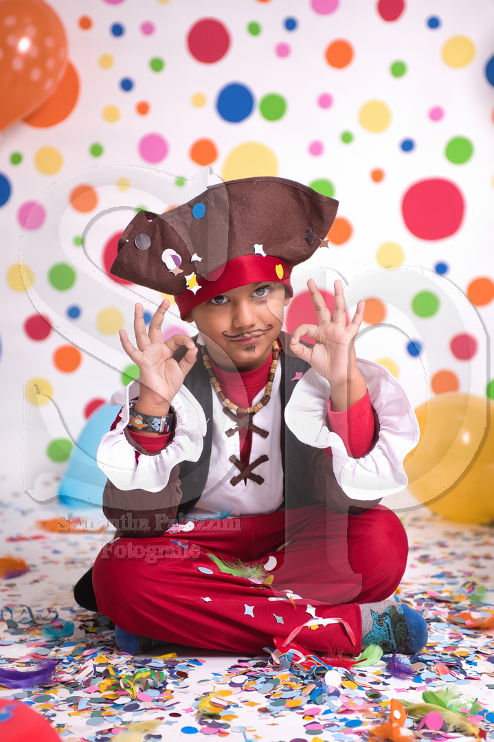 mini sessione fotografica di Carnevale in studio