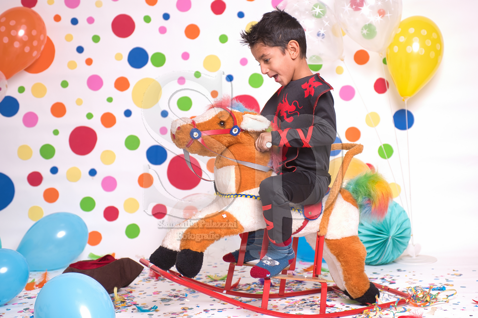 mini sessione fotografica di Carnevale in studio