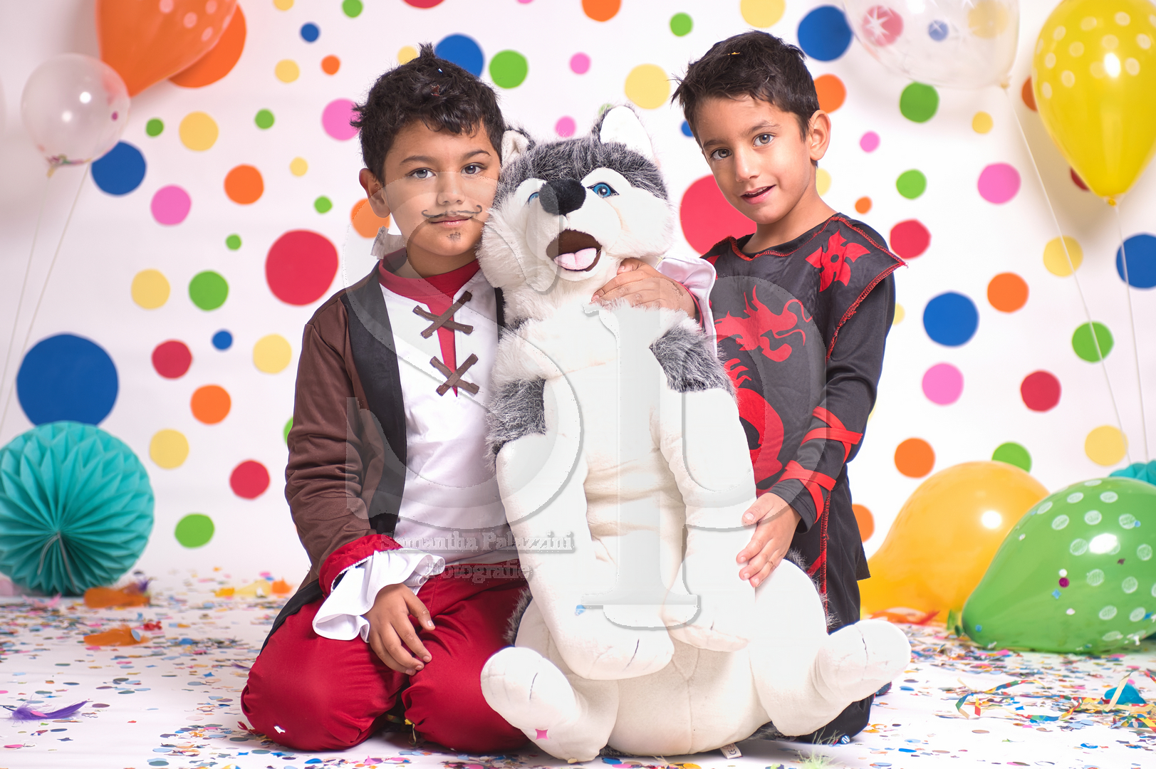 mini sessione fotografica di Carnevale in studio