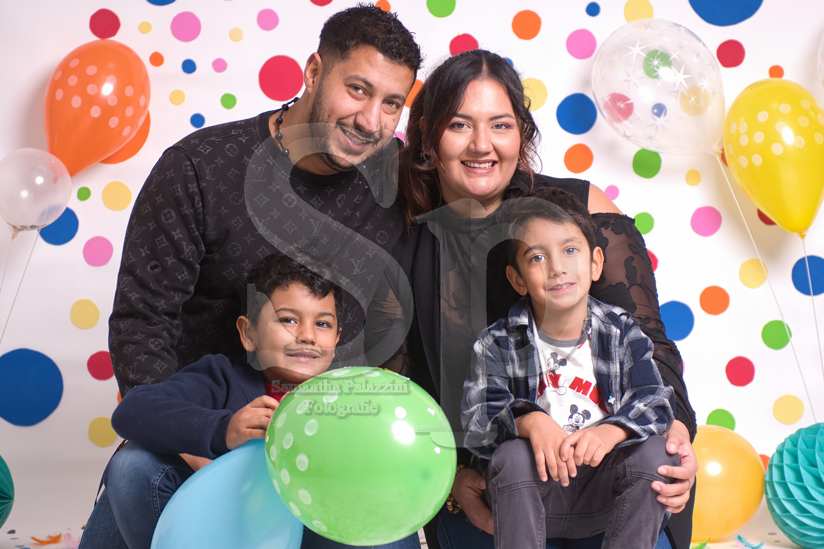 mini sessione fotografica di Carnevale in studio