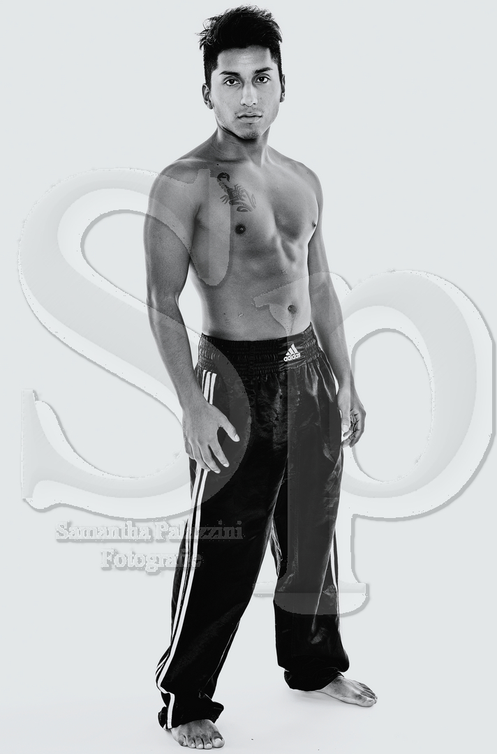 servizio fotografico atleta in studio - arti marziali