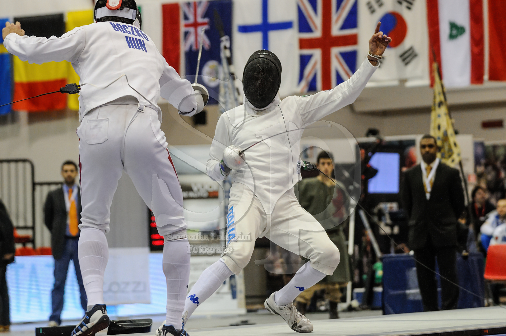 nella foto scherma - italia