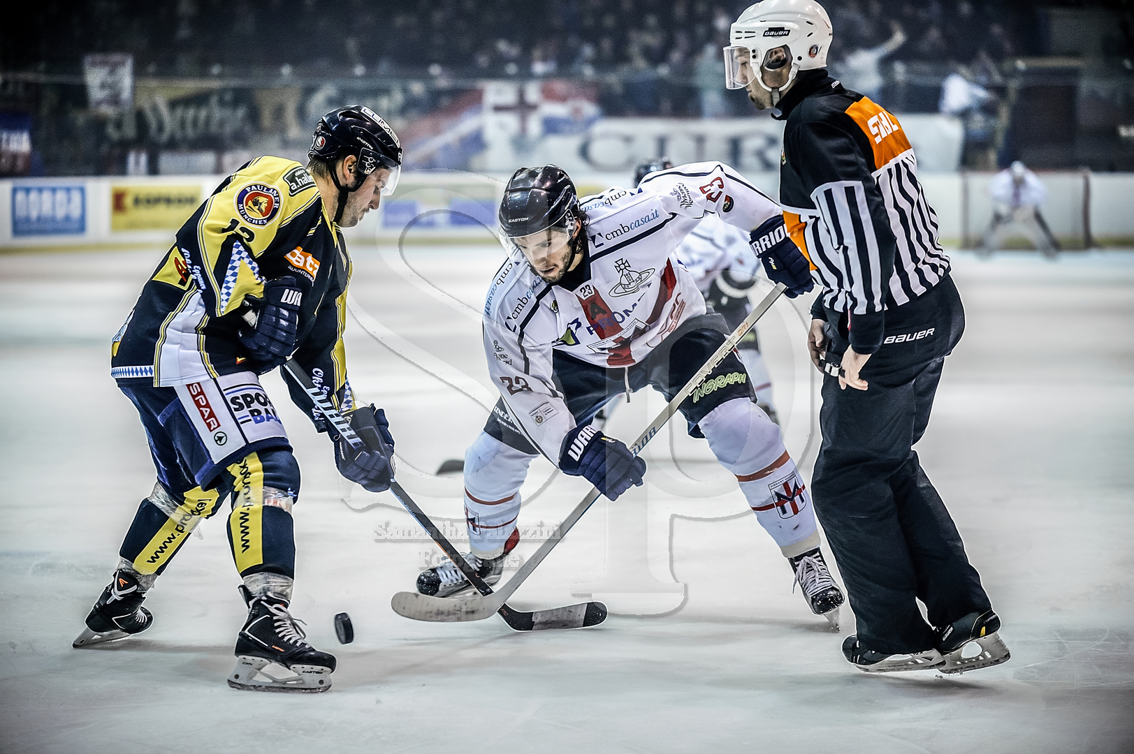 nella foto hockey su ghiaccio