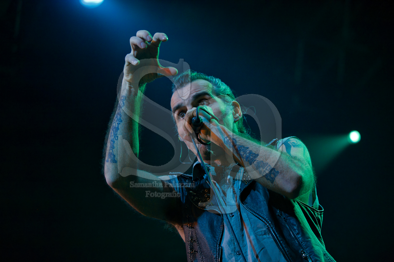 nella foto Piero Pelu' e Litfiba