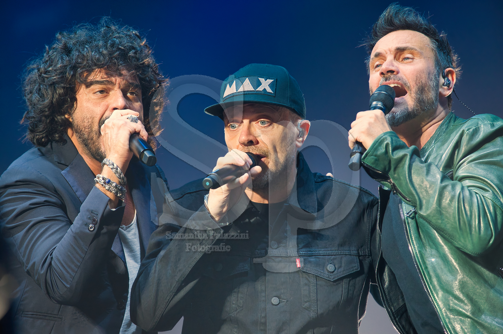 nella foto Francesco Renga, Max Pezzali e Nek